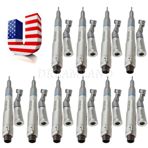 10*NSK Low Speed Handpiece 2 Hole Straight/Contra Angle/Air Motor Kit Styl M USA