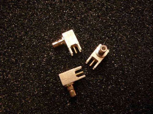 Amp 5414337-1 smb connector jack male pin 50 ohm through hole r/a **new** qty.3 for sale