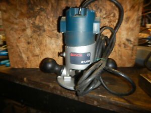 OLDER USA BOSCH 1/2&#034; ROUTER  WOODWORKING TOOL B1350 W/ 1/2&#034; 1/4&#034; COLLET WRENCHES