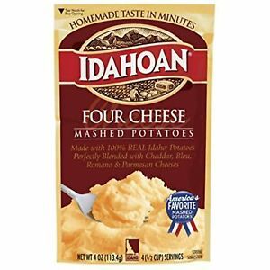 Idahoan Four Cheese Mashed Potatoes, Made with Gluten Free Real Idaho Potatoes