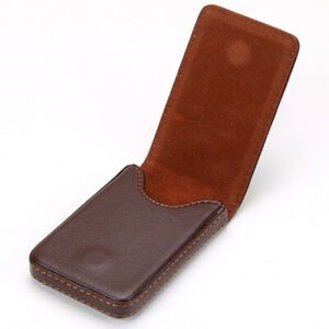 Leather Business Cards Holder Case Organizer Name ID Credit Card Book Keeper HN