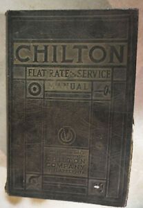 Vintage 1942 Chilton Flat Rate Service Manual
