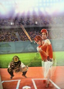 Ezra Saunders Holder Portfolio Illusion Image Baseball Size-11.5x8.5 inches