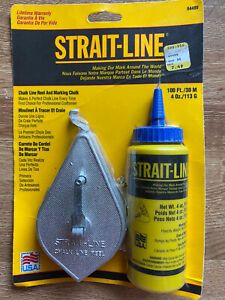 American Tool STRAIT-LINE 100&#039; Line Marking Kit w/METAL Line Reel &amp; Blue Chalk