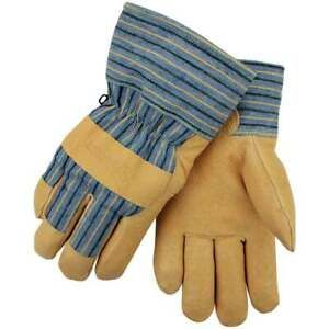 Black Stallion 5LP Grain Pigskin Insulated Winter Work Gloves Medium