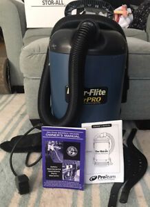 Powr-Flite PF300BP Powr-Pro Backpack Vacuum Cleaner w/Hose &amp; Booklets