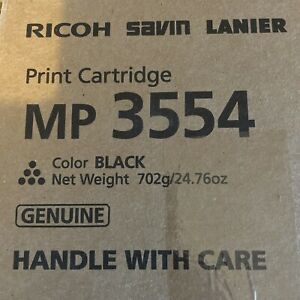 Ricoh MP 3554 Black Print Cartridge OEM Sealed Box