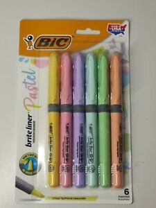 BIC Brite Liner Pastels 6 Pack