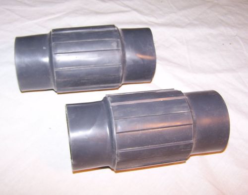 LOT of (2) NEW PERMA-COTE 2 1/2&#034; COUPLINGS ROB ROY ROBROY PVC COATED NOS