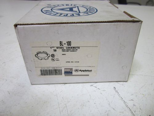 Lot of 43 appleton bl-100 steel locknut 1&#034; *new in a box* for sale