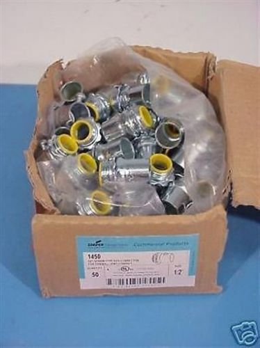 Cooper crouse-hinds 1/2&#034; set screw box connector 66 ea for sale