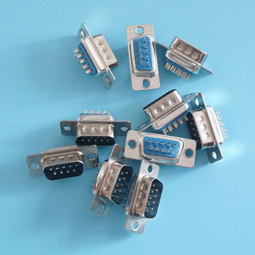 DB9 RS232 9 Pin Serial Ports Male Connector Socket  10 Pcs