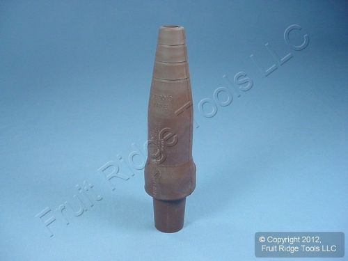 Leviton brown cam plug insulator sleeve female ect 16 series 16sdf-22h bagged for sale