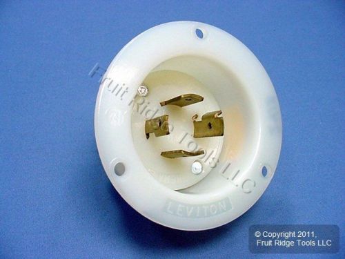 Leviton Twist Turn Locking Flanged Inlet Plug 20A 125/250V L14-20P Bulk 2415