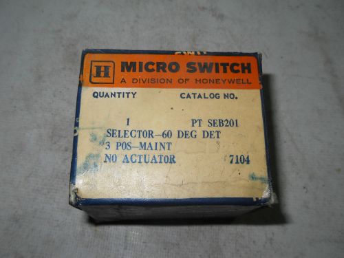 (q7-2) 1 nib microswitch ptseb201 selector switch for sale
