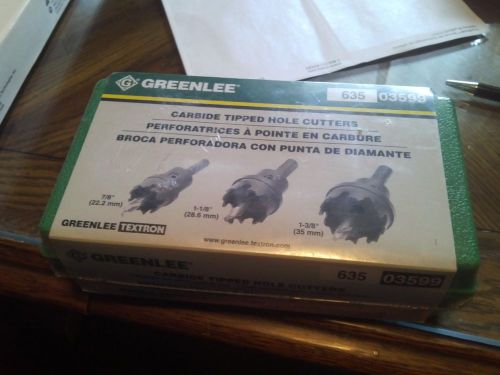Greenlee carbide tipped hole cutters for sale