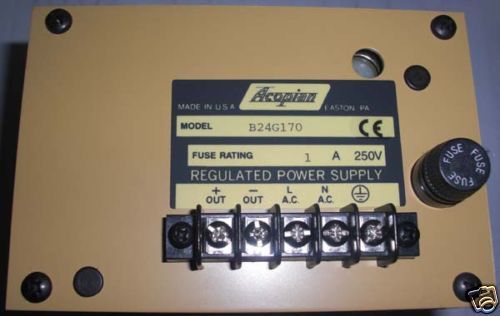 Acopian power supply 24vdc out linear 1.7 amp at 55 deg for sale