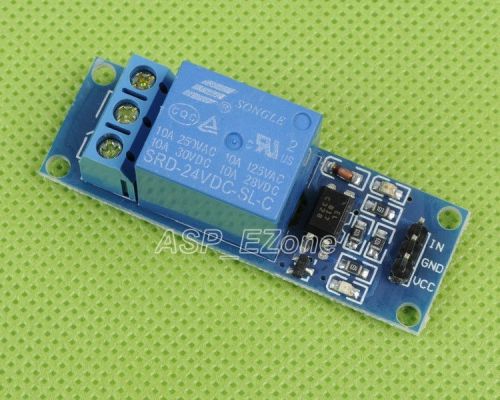 24V 1-Channel Relay Module with Optocoupler High Level Triger for Arduino New