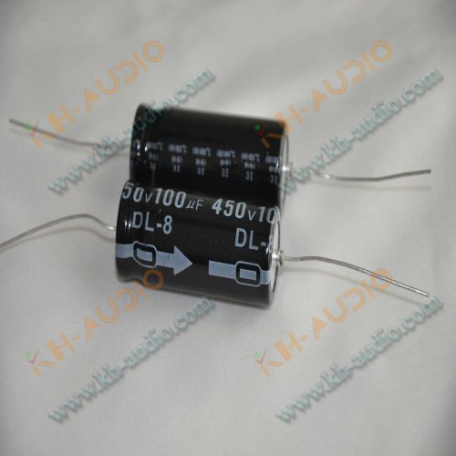 2pcs 450V 100uf 105C long lead Axial Electrolytic Capacitors for tube audio amp