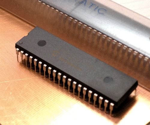 PIC18LF4455 [x10]  microcontroller 48MHz 24K Code USB, DIP-: