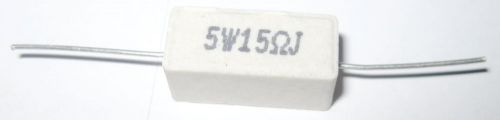 Ceramic cement power resistor 5w 15r ohm 5w15r 15 watts us seller for sale