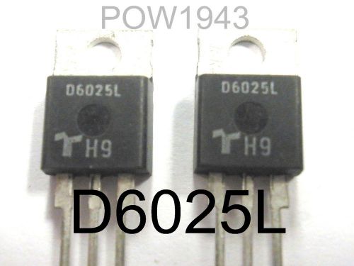 ( 2 PC. ) TECCOR D6025L DIODE 25 AMP AT 600 VOLTS, TO-220
