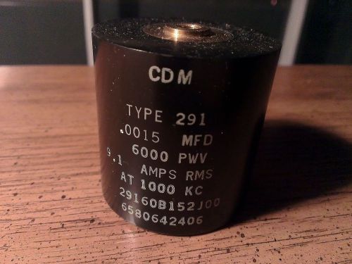 Genuine new cornell dubilier type 291 29160b152j00 1500pf 6000v mica capacitor for sale