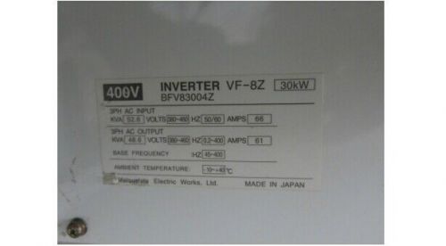Used panasonic inverter bfv83004z 30kw 380v tested for sale