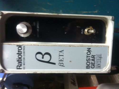 Boston gear radiotrol electric motor speed control 115 volt for sale