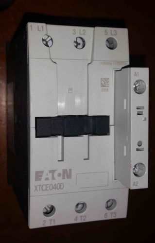 Eaton Cutler Hammer XTCE040D Contactor, 3 Phase, 40Amp