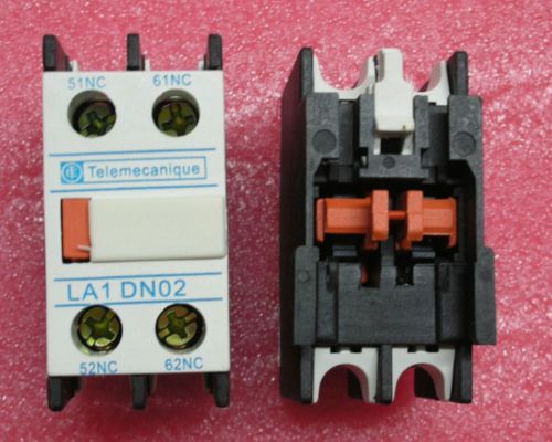 2X Telemecanique Contactor Block LA1-DN02 LA1DN02 2NC