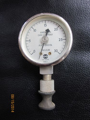 Usg vacuum gauge 0-30hg /  new in box american can company for sale