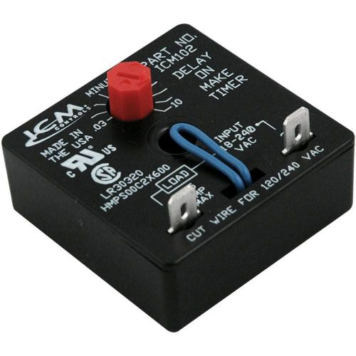 Icm102 delay-on-make timer with .03-10 minute adjustable delay universal 18-240v for sale
