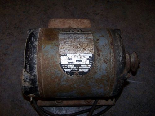 Rockwell electric motor, 1/3 hp, 115 v, 1725 rpm, 7.2 amp, f52y, 62-413 for sale
