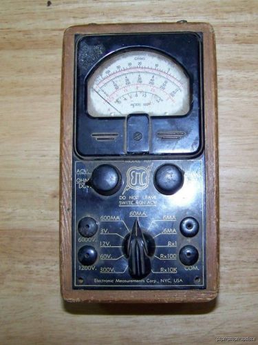 Ohm Meter Wood case Model 100 Electronic Measurement CO