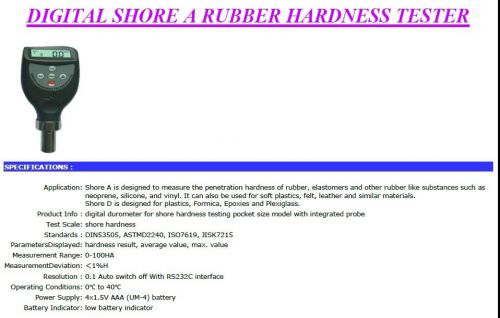 Digital Shore A Rubber Hardness Tester Textile Instrument Equipment