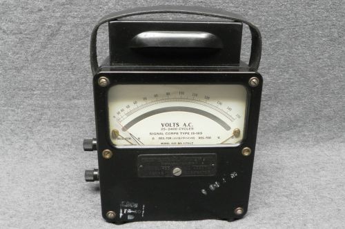 Vintage Weston Signal Corp Aircraft Division 0 to 150 Volt AC Test Meter