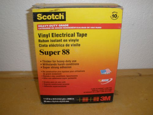 BRAND NEW! 3M SCOTCH SUPER 88 VINYL ELECTRICAL TAPE 1 1/2 INCH WIDE