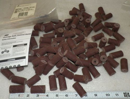 100 ea 341d cloth cartridge rolls 3/4&#034; x 1-1/2&#034; x 3/16  3m 63748  p240 grit (br2 for sale