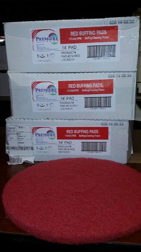 NEW Premiere Red 14&#034; Buffing Pads (Auction for 3 Boxes!!)