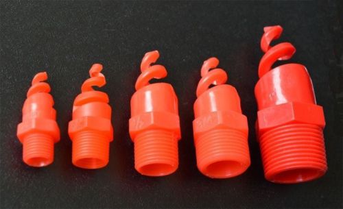 New 25pcs 1/4&#034; bspt plastic pp cone  spiral  spray nozzle for sale