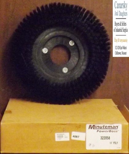 1 new minuteman powerboss 322058 14&#034; poly rotary brusch nib for sale
