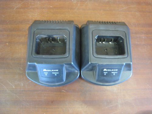 Lot Of 2 Midland ACC-470 Desktop Charger Base Only FREE SHIPPING