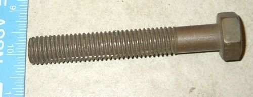 One 5/8-12(or 11?) x 4 inch Brass Hex head screw/bolt.  NOS Vintage