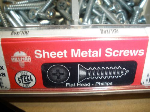 #10 Flat head phillips drive zinc sheet metal screws (162) pcs. 1-3/4&#034; 2&#034; 2-1/2&#034;