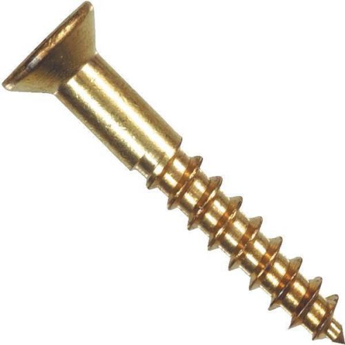 Phillips flat head brass wood screw-8x1-1/4fl brs wood screw for sale