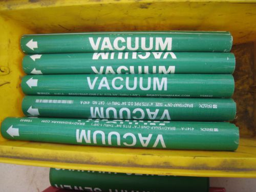 5  brady signs vacuum  style  a fit  3/4 -1inch pipe for sale