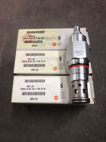 Four sun direct-acting cartridge relief valves (rdfa-ldn) for sale