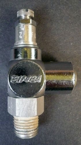 Bimba fqp44k quik-flo pneumatic air flow control valve 1/4&#034; male npt x 1/4&#034; tube for sale