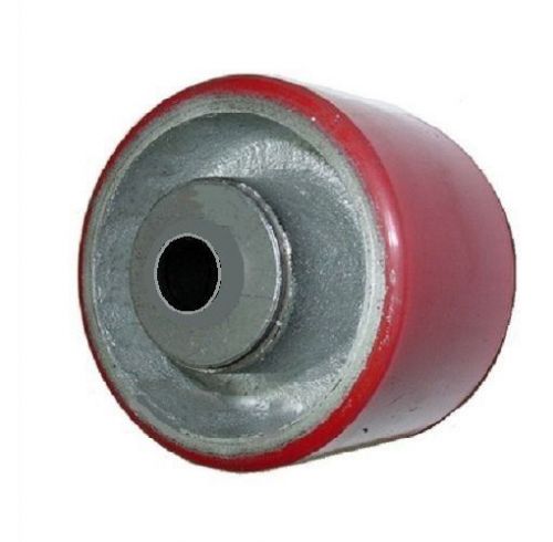 Polyurethane on steel 3-1/4&#034; dia x 2&#034; wide wheel with 3/4&#034; id roller bearing for sale